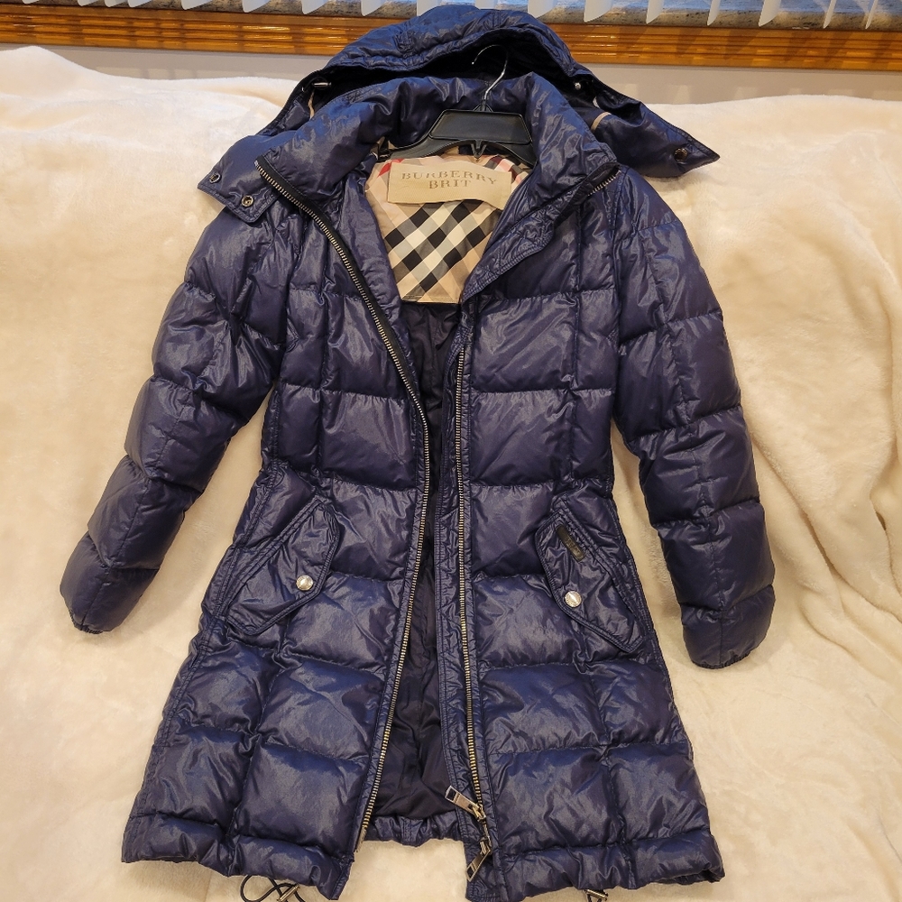 Burberry Women's Long Down Coat size XS